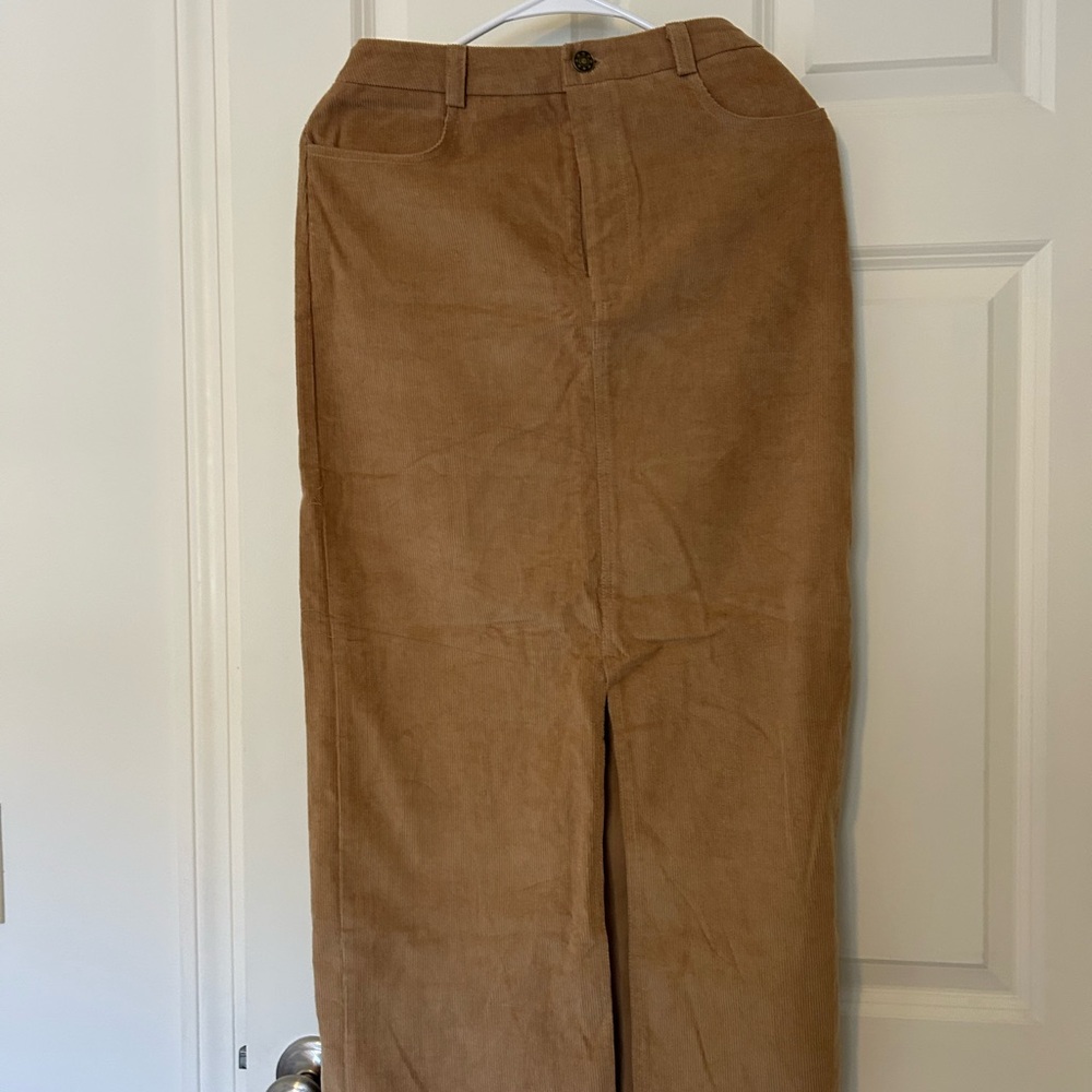 Tan Maxi Skirt